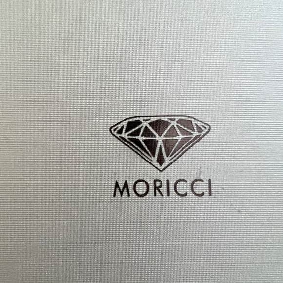 18 K Gold Plated Sterling Silver Hoop Earrings 30 mm Moricci New With Tags - Picture 5 of 6